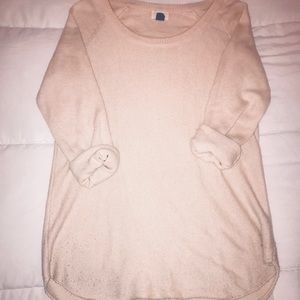 Blush Shirttail Sweater